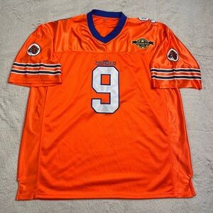 The Waterboy Movie Bobby Boucher Football Jersey Adam Sandler Orange Men's 2XL